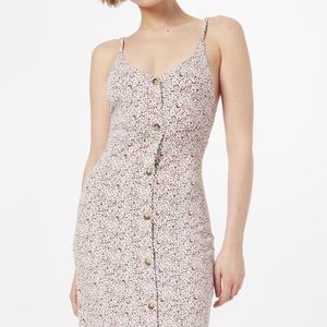 Front Button MIDI Dress